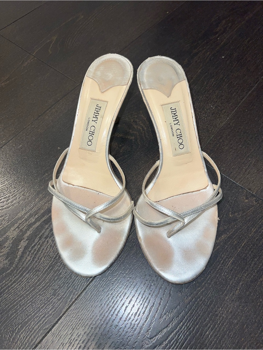 Jimmy Choo Silver Heels